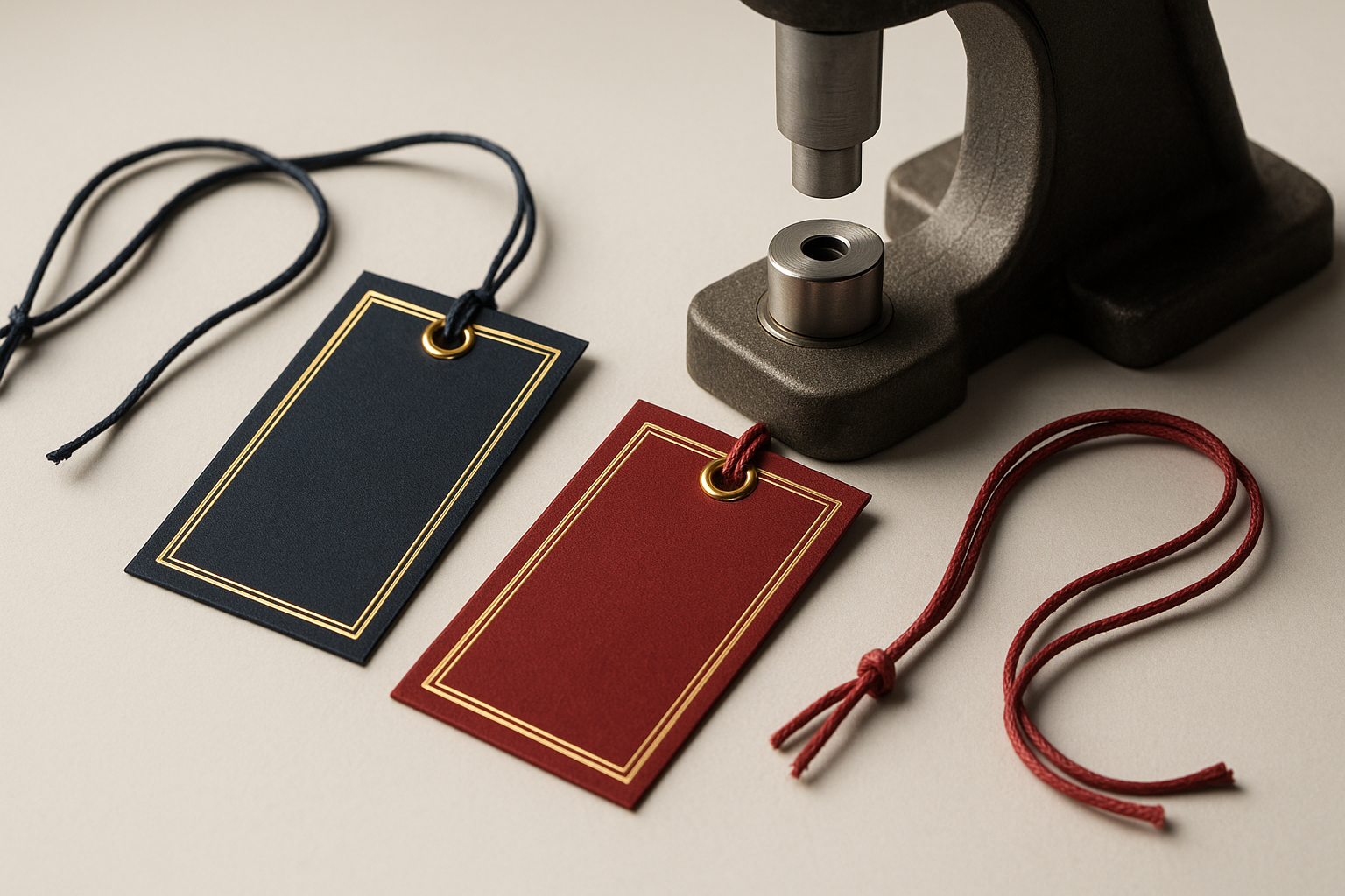 Custom hang tags that survive retail: boards, strings, finishes, costs