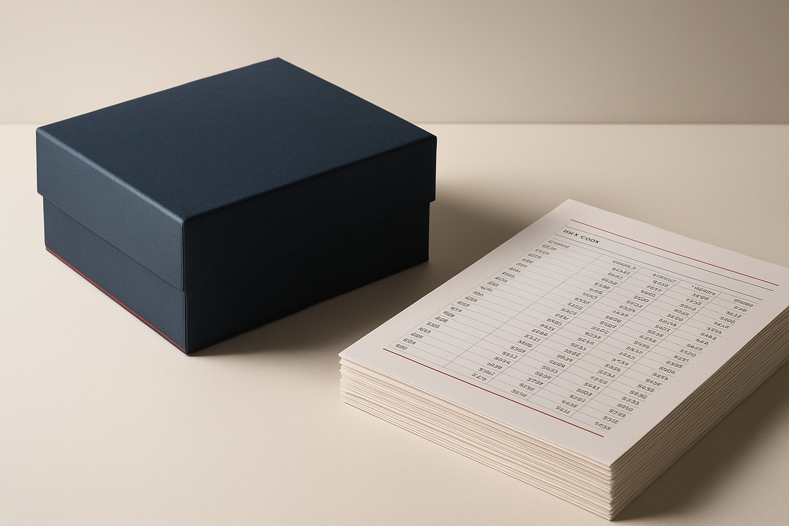 Custom Rigid Box Price in China — What Drives Cost Per Unit