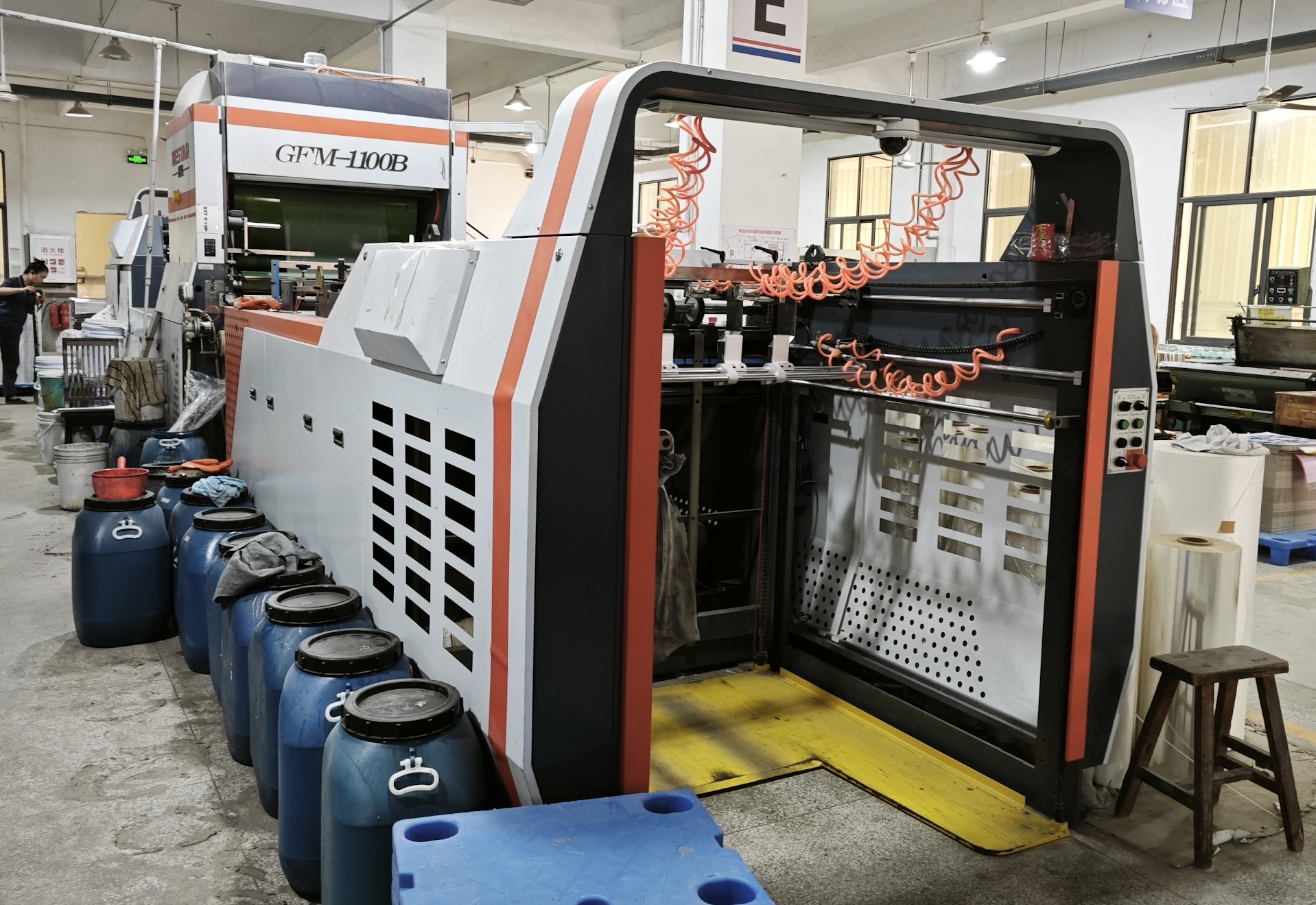 GFM-1100B lamination line · finishing department