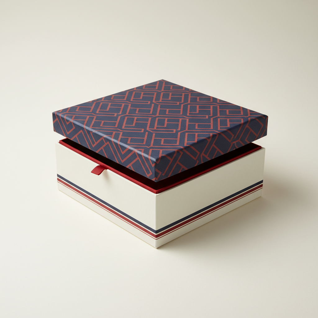HERO · rigid box with debossed lid
