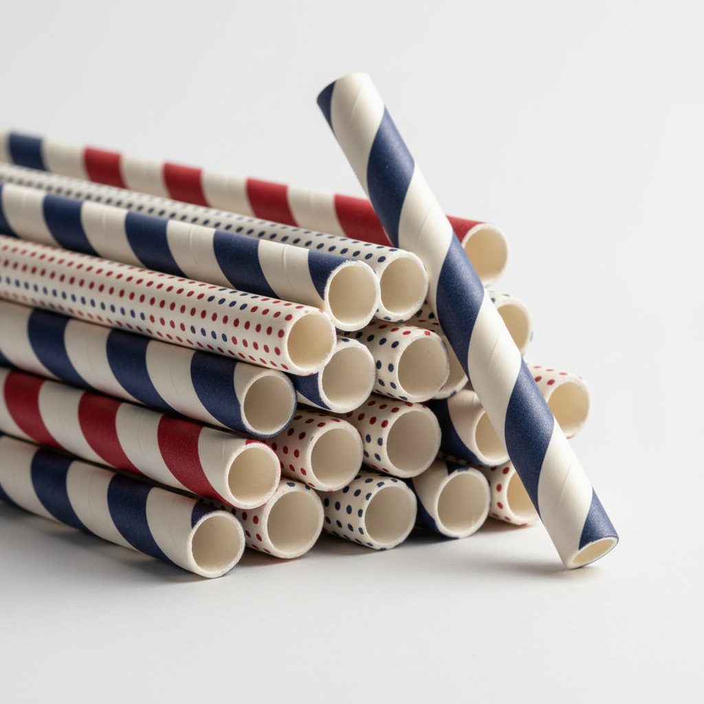 Boba straws · close-up